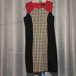 Red, White and Black Dress